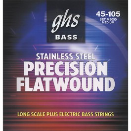 χορδες - GHS Stainless Steel Precision Flatwound M3050 45-105