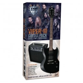VIPER-10 PACK ESP ΚΙΘΑΡΑ+ΕΝΙΣΧΥΤΗΣ+ΑΞΕΣΟΥΑΡ BLACK ELECTRIC GUITARS Μουσικα Οργανα - Κιθαρες - Kagmakis Guitars