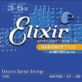 Elixir Electric Baritone 012-68 Electric Guitar