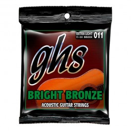 GHS Bright Bronze 80/20 Extra Light 011-50 Acoustic Guitar