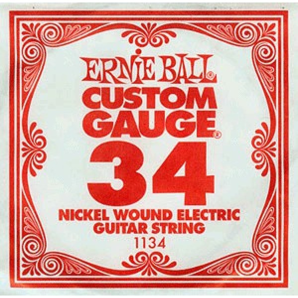 ERNIE BALL 1134 Slinky Nickel ELECTRIC STRINGS ROUND SINGLES