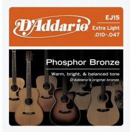 D'ADDARIO EJ15 PHOSPHOR BRONZE 010 Acoustic Guitar