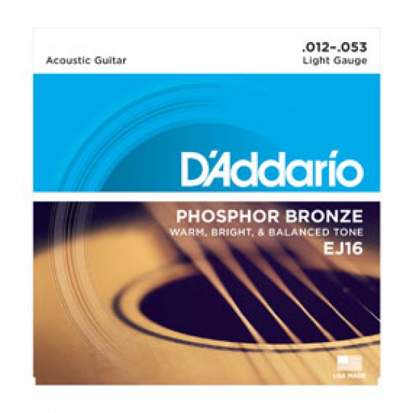 D'ADDARIO EJ16 PHOSPHOR BRONZE 012 Acoustic Guitar