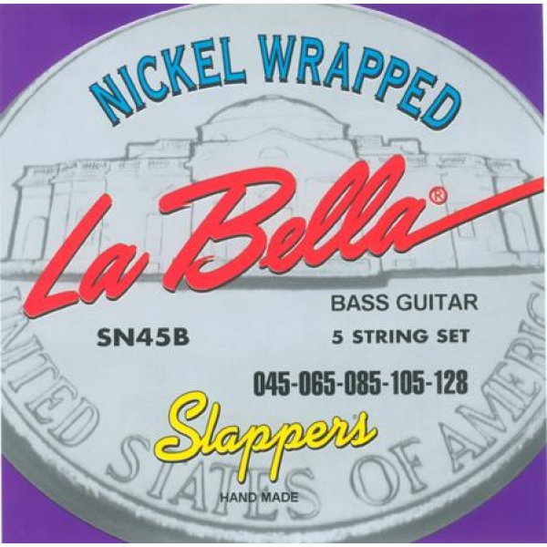 La Bella Slappers 045-128 Σετ 5 χορδές ηλεκτρικού μπάσου PRODUCTS FROM XML Μουσικα Οργανα - Κιθαρες - Kagmakis Guitars