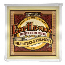 Ernie Ball 2047 Earthwood 80/20 Bronze Silk & Steel Ex.Soft 010-050 Σετ 6 χορδές ακουστικής κιθάρας ACOUSTIC GUITAR SET Μουσικα Οργανα - Κιθαρες - Kagmakis Guitars