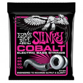 Ernie Ball 2734 Cobalt Super Slinky 045-100 Σετ 4 χορδές ηλεκτρικού μπάσου ELECTRIC BASS SET Μουσικα Οργανα - Κιθαρες - Kagmakis Guitars