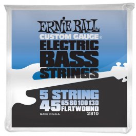 Ernie Ball 2810 FlatWound Group II 045-130 Σετ 5 χορδές ηλεκτρικού μπάσου ELECTRIC BASS SET Μουσικα Οργανα - Κιθαρες - Kagmakis Guitars