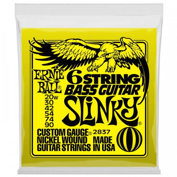 Ernie Ball 2837 Bass Guitar Slinky Σετ 6 χορδές ηλεκτρικής κιθάρας ELECTRIC BASS SET Μουσικα Οργανα - Κιθαρες - Kagmakis Guitars