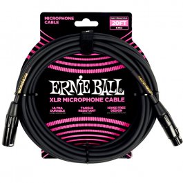 Ernie Ball 6388 XLR Male - XLR Female 6.10m Black INSTRUMENT Μουσικα Οργανα - Κιθαρες - Kagmakis Guitars