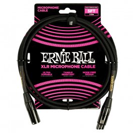 Ernie Ball 6390 Braided XLR Male - XLR Female 1.52m Black MICROPHONE Μουσικα Οργανα - Κιθαρες - Kagmakis Guitars