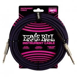Ernie Ball 6395 Braided Purple - Black 5.50m ΟΡΓΑΝΟΥ Μουσικα Οργανα - Κιθαρες - Kagmakis Guitars