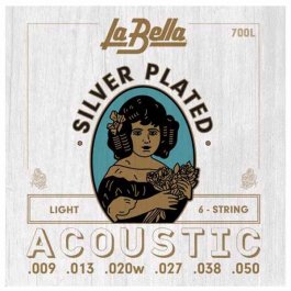 La Bella 700L Silver Plated Light 009-050 Σετ 6 χορδές ακουστικής κιθάρας ΣΕΤ ΑΚΟΥΣΤΙΚΗΣ ΚΙΘΑΡΑΣ Μουσικα Οργανα - Κιθαρες - Kagmakis Guitars