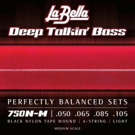 La Bella Black Nylon Tape 750N-B [050-135] Σετ 5 χορδές ηλεκτρικού μπάσου ΣΕΤ ΗΛΕΚΤΡΙΚΟΥ ΜΠΑΣΟΥ Μουσικα Οργανα - Κιθαρες - Kagmakis Guitars