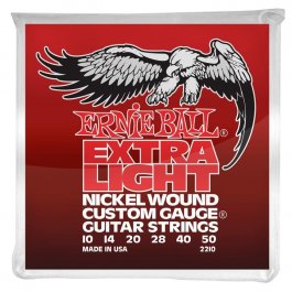 χορδες - Ernie Ball 2210 Nickel Extra Light Ηλεκτρικής Κιθάρας PRODUCTS FROM XML Μουσικα Οργανα - Κιθαρες - Kagmakis Guitars