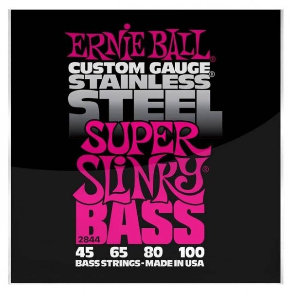 Ernie Ball 2844 Super Sliny Stainless Steel Ηλεκτρικού Μπάσου ELECTRIC BASS SET Μουσικα Οργανα - Κιθαρες - Kagmakis Guitars