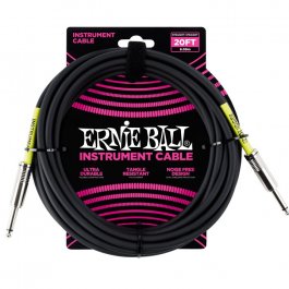 Ernie Ball 6046 Καλώδιο Classic Καρφί-Καρφί 6m Black PRODUCTS FROM XML Μουσικα Οργανα - Κιθαρες - Kagmakis Guitars