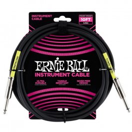 Ernie Ball 6048 Καλώδιο Classic Καρφί-Καρφί 3m Black PRODUCTS FROM XML Μουσικα Οργανα - Κιθαρες - Kagmakis Guitars