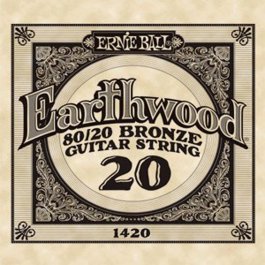 χορδες - ERNIE BALL 1420 Earthwood Bronze Χορδή Ακουστικής Κιθάρας 020 ΧΟΡΔΕΣ ΜΟΝΕΣ ΑΚΟΥΣΤΙΚΗΣ