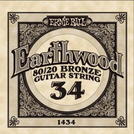χορδες - ERNIE BALL 1434 Earthwood Bronze Χορδή Ακουστικής Κιθάρας 034 ΧΟΡΔΕΣ ΜΟΝΕΣ ΑΚΟΥΣΤΙΚΗΣ
