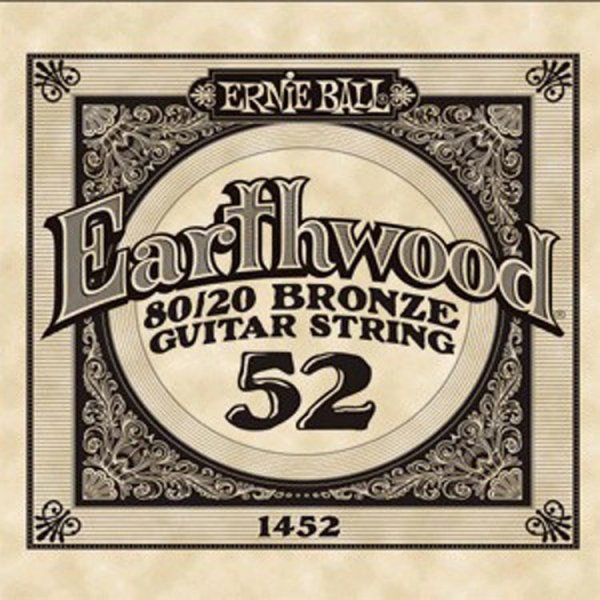 Ernie Ball 1452 Earthwood Bronze Μονή Χορδή Ακουστικής Κιθάρας 052 SINGLE STRINGS Μουσικα Οργανα - Κιθαρες - Kagmakis Guitars