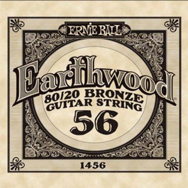 Ernie Ball 1456 Earthwood Bronze Μονή Χορδή Ακουστικής Κιθάρας 056 SINGLE STRINGS Μουσικα Οργανα - Κιθαρες - Kagmakis Guitars