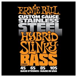 Ernie Ball 843 Stainless Steel Hybrid Slinky 045-105 ELECTRIC BASS SET Μουσικα Οργανα - Κιθαρες - Kagmakis Guitars