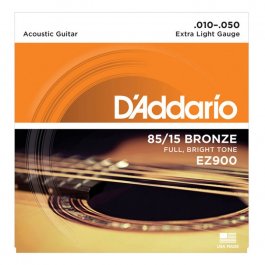 D'Addario EZ900 85/15 Bronze 010-050 Σετ 6 χορδές ακουστικής κιθάρας PRODUCTS FROM XML Μουσικα Οργανα - Κιθαρες - Kagmakis Guitars