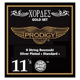 PRODIGY Gold Silver Standard 011-028 Σετ 8 χορδές μπουζουκιού MISCALLANEOUS SETS Μουσικα Οργανα - Κιθαρες - Kagmakis Guitars