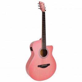 SOUNDSATION Saguaro HandWiped Cutaway Pink ELECTRIC ACOUSTIC GUITARS Μουσικα Οργανα - Κιθαρες - Kagmakis Guitars