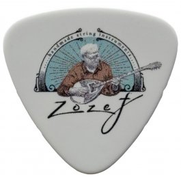 Zozef Logo White Thin Πέννα (1 Τεμάχιο) MISCELLANEOUS Μουσικα Οργανα - Κιθαρες - Kagmakis Guitars