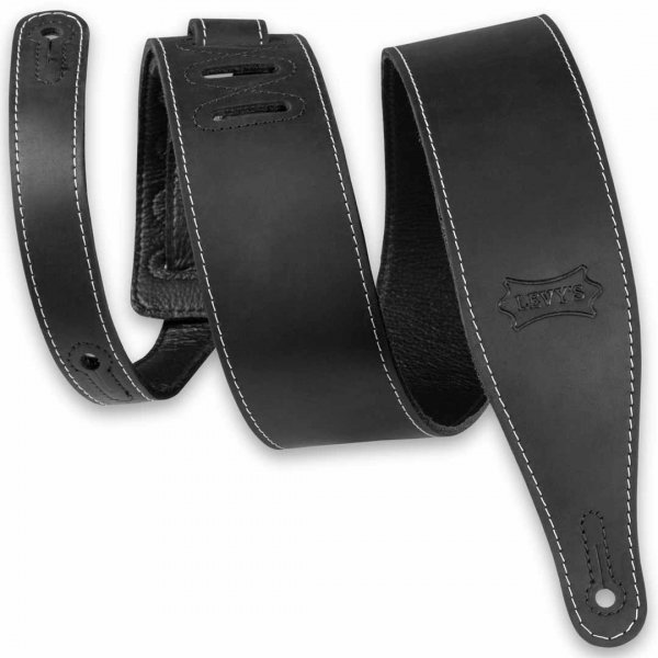 LEVY'S M17BAS Pull-Up Butter Leather Black 2,5 STRAPS Μουσικα Οργανα - Κιθαρες - Kagmakis Guitars