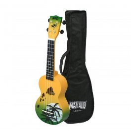 Mahalo Designer Series Soprano Hawaii Green Burst UKULELE Μουσικα Οργανα - Κιθαρες - Kagmakis Guitars