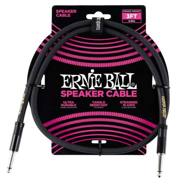 Ernie Ball 6071 Καλώδιο Ηχείου 0.90m Καρφί/Καρφί CABLES Μουσικα Οργανα - Κιθαρες - Kagmakis Guitars