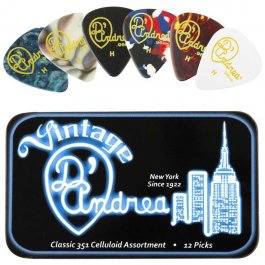 D'Andrea Pick Tins Classic Celluloid Heavy 351 PRODUCTS FROM XML Μουσικα Οργανα - Κιθαρες - Kagmakis Guitars